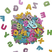Sticker glitterante autoadesivi - Sticker schiuma glitterante - Sticker per hobby - Forme letterali autoadesivi per bambini/decorazione per muro/hobby - 4 cm