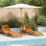 Lettino prendisole 2 pcs Marrone 55 x 184 x 64cm 4107093