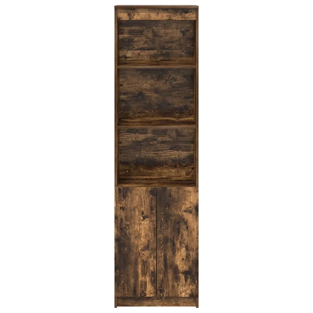 Credenza | Madia | Buffet da pranzo | Armadio da pranzo Rovere Fumo 50x35x180 cm in Legno Multistrato