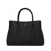 Borsa a mano da donna in vera pelle nera