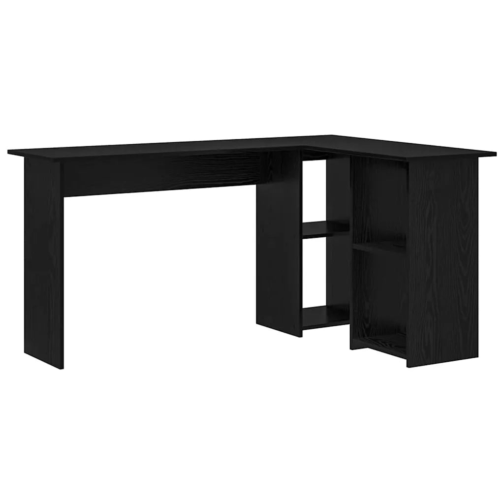 Scrivania | Tavolo da Ufficio Rovere Nero 142 x 102 x 73 cm Legno multistrato