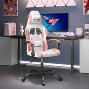 Sedia da Gaming Bianco e Rosa in Similpelle 3143875