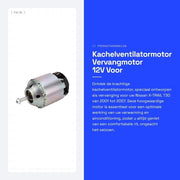 Motore di ventilazione per radiatore - Vervangemotore - 12V - Per Nissan X-TRAIL T30 - Motore di alta qualità per sostituzione - Adatto per SUV 2001-2007
