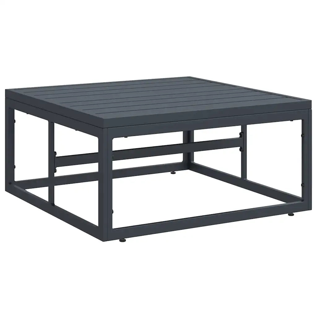 Set Divano da Giardino con cuscino 9 pcs Nero Acciaio 3379009