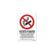 cartello 30x20 vietato fumare
