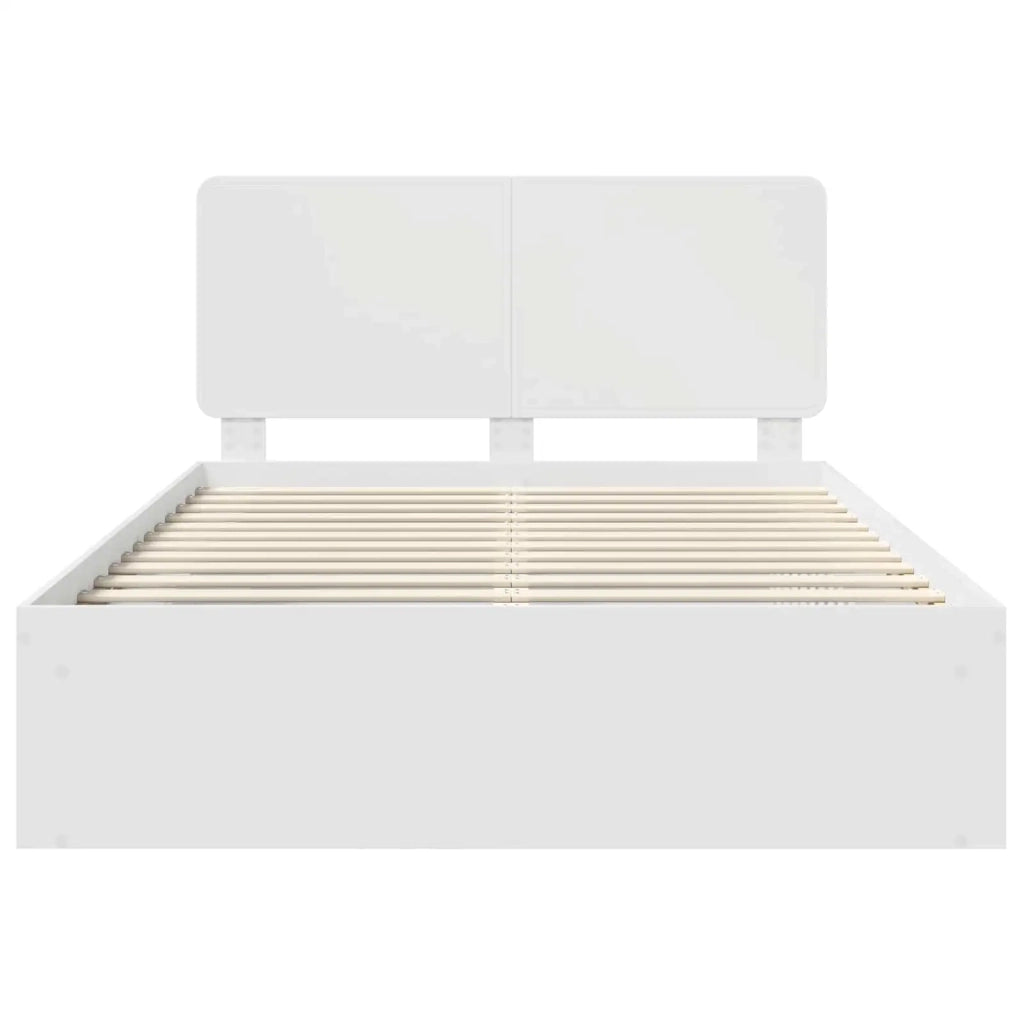 Struttura del letto Bianco 140 x 190 cm Pino massello 3412488