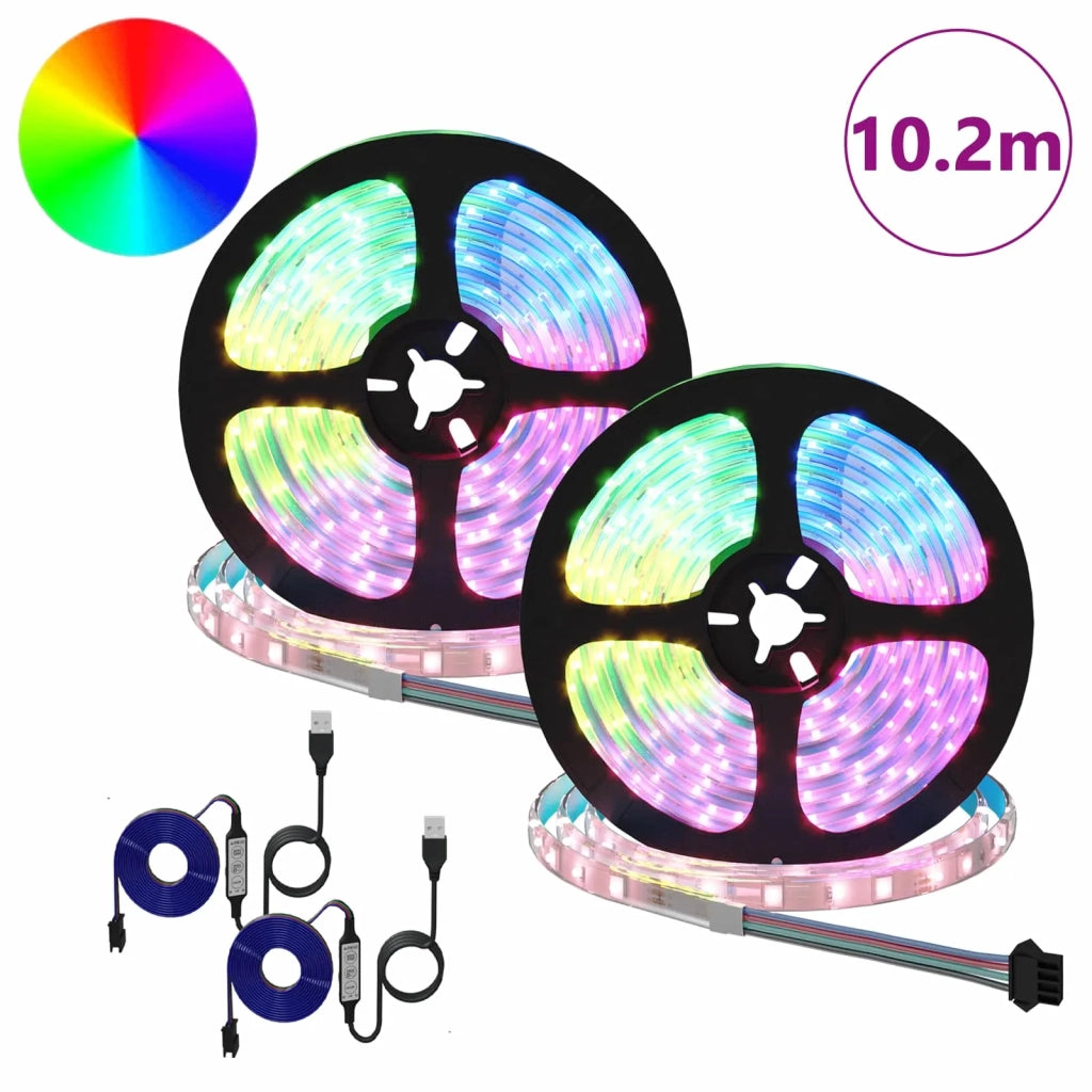 Striscia LED 2 pz Nero e trasparente 5100 mm Rame e plastica CFW2330900