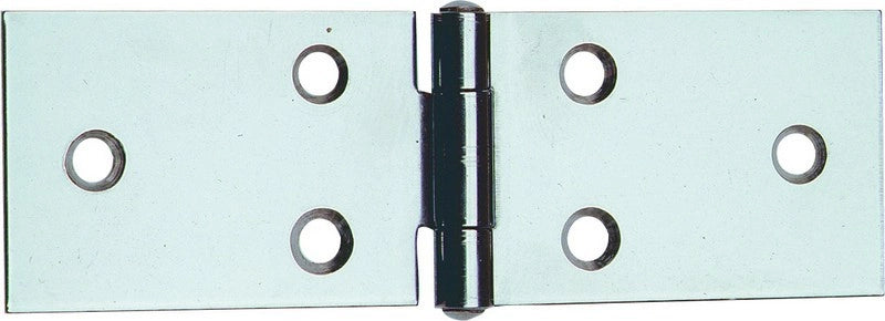 CERNIERA INOX LUNGA ART.122IN MM.80H(40+40)X31 PERNO FISSO 12 PZ.