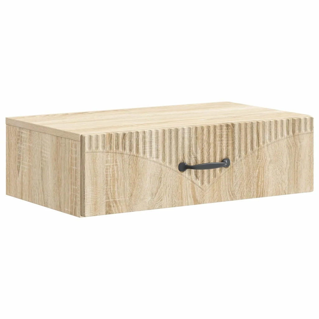 Tavolino da Parete Laterale | Tavolo laterale | Tavolino Rovere Sonoma 59 x 34,5 x 17 cm