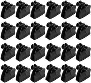 Connettore per appoggio per abbigliamento 24 pezzi - Connettore per appoggio doppio lato - Appoggio per abbigliamento per armadio - Spazio risparmiato - Facile da installare - Materiale plastico - Appoggio per abbigliamento