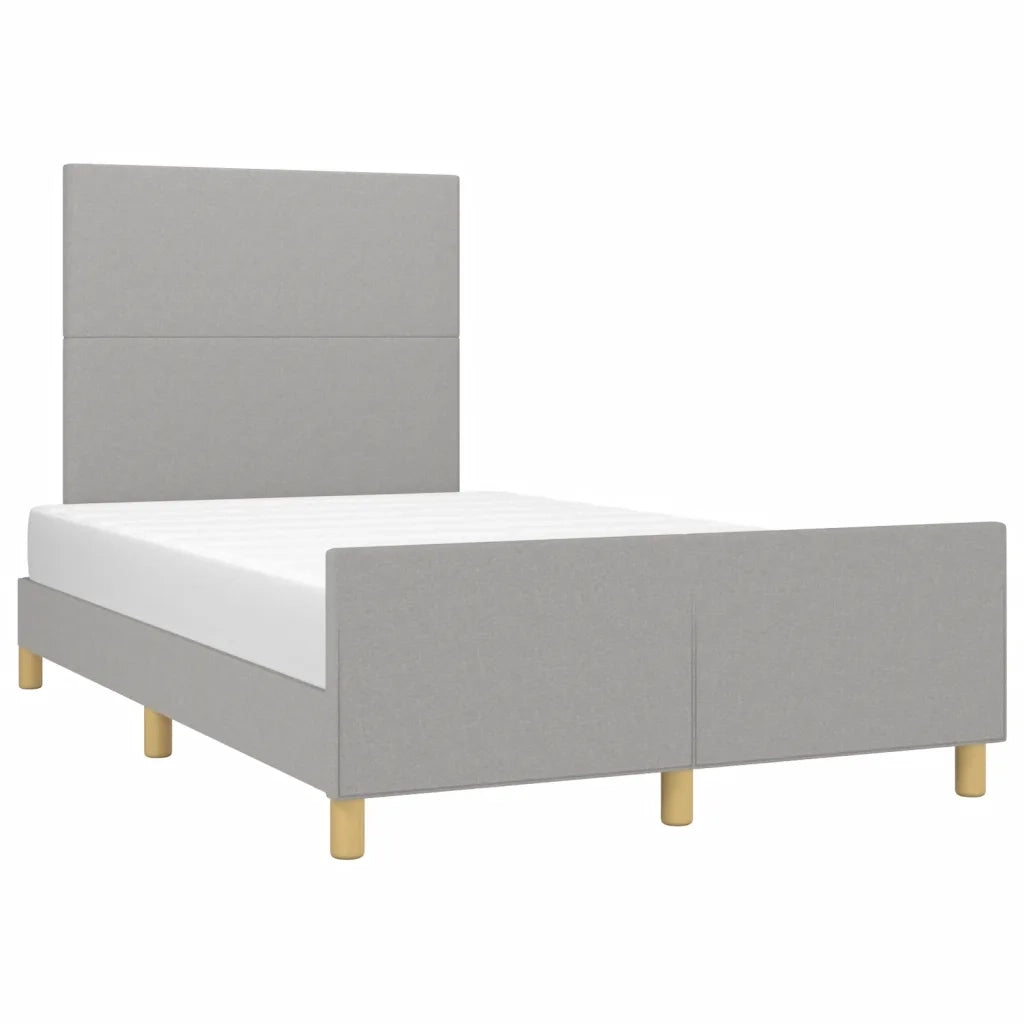 Giroletto senza Materasso Grigio Chiaro 120x190 cm in Tessuto 3270499