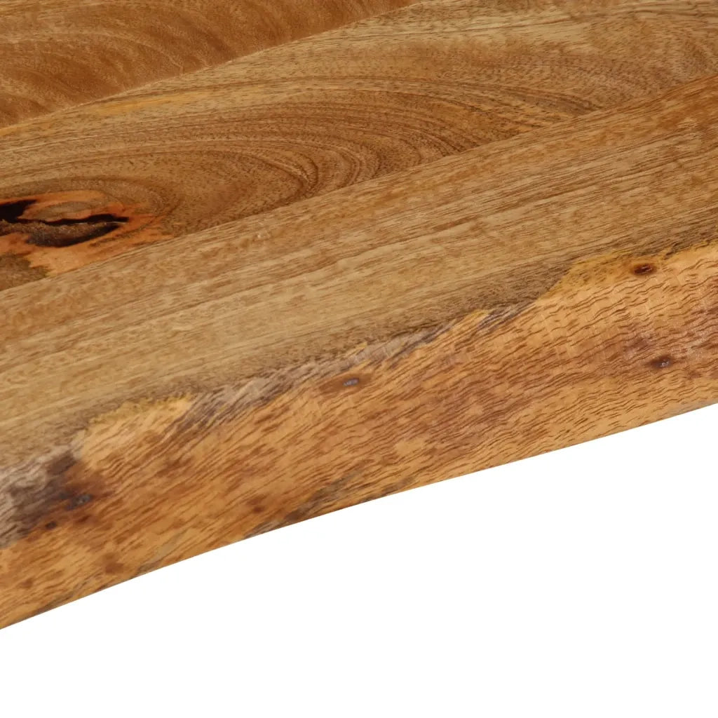 Piano Tavolo Bordi Vivi 120x40x2,5 cm Legno Massello di Mango 370446