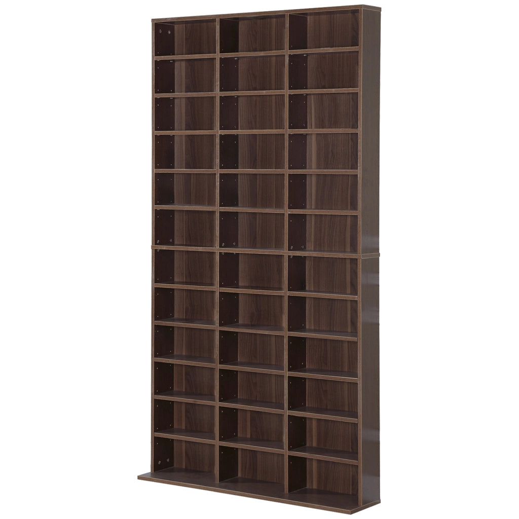 Libreria per CD e DVD ¨C Minimal ¨C Marrone 102x23.5x195 cm