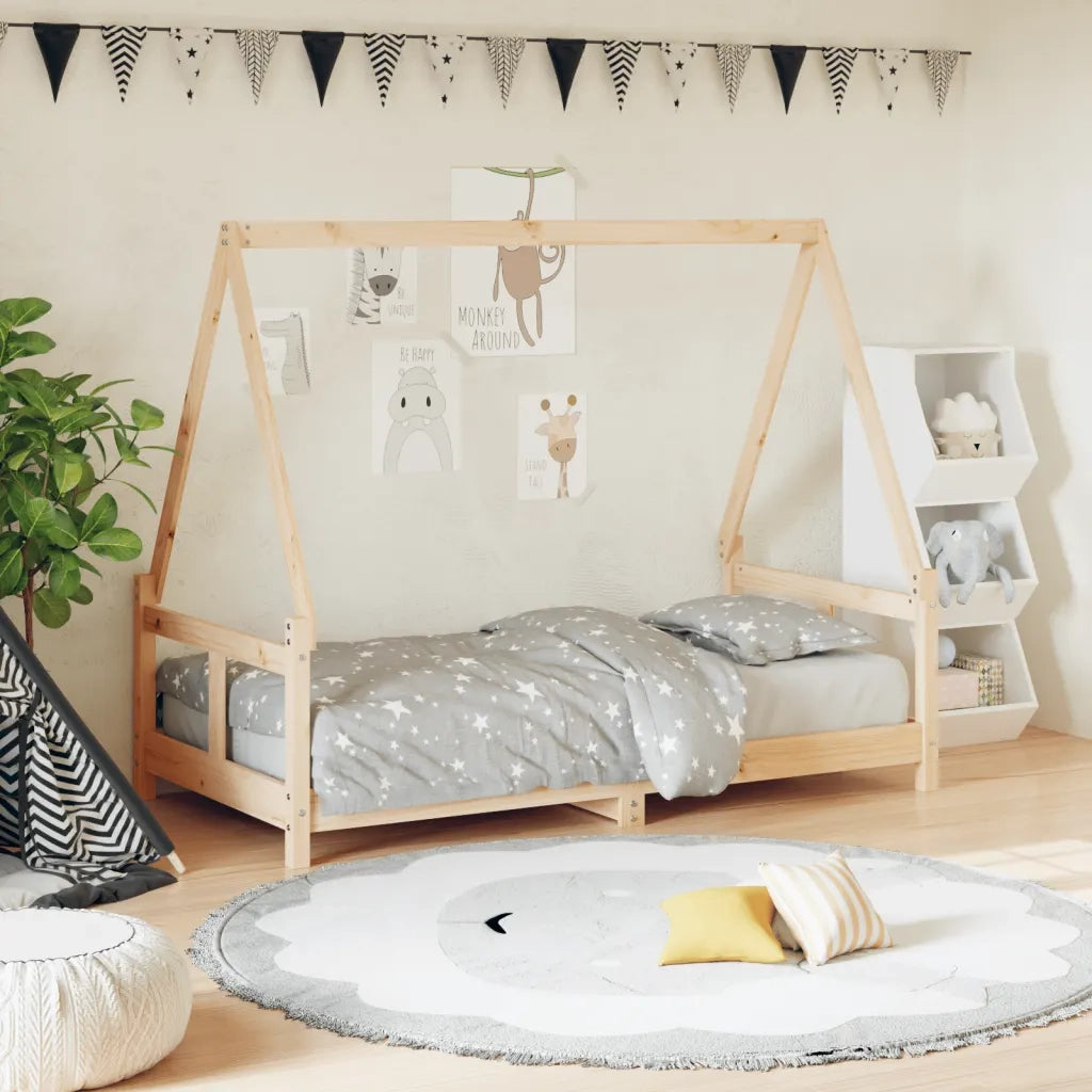 Giroletto per Bambini | Letto Infantile | Lettino 80x160 cm in Legno Massello di Pino