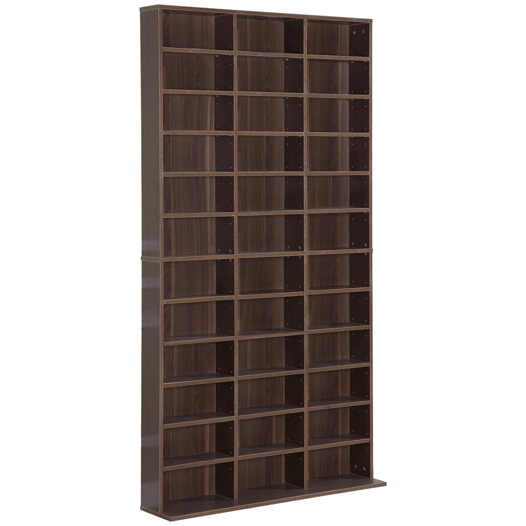 Libreria per CD e DVD ¨C Minimal ¨C Marrone 102x23.5x195 cm