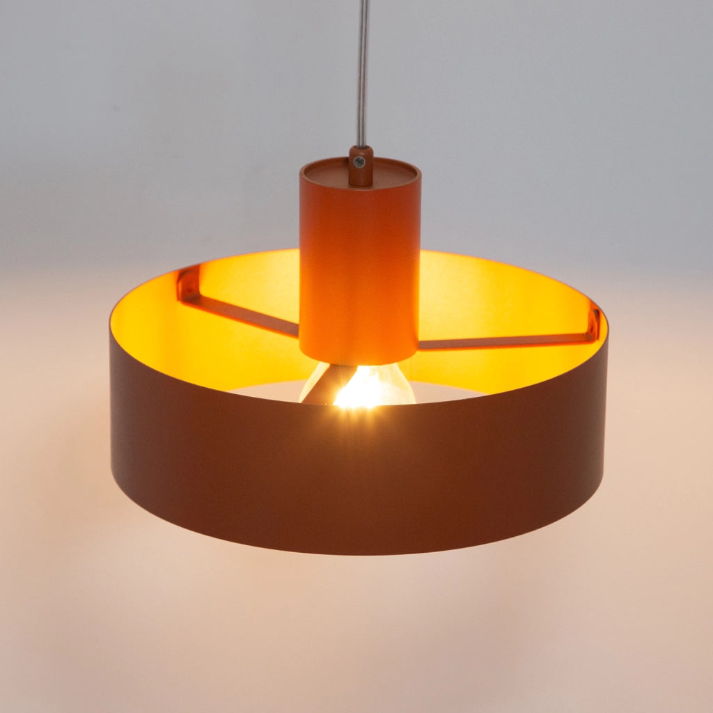 Lampada a sospensione minimal rotonda mattone Ø25 E27
