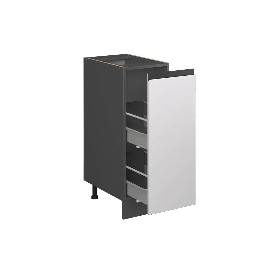 Armadio cucina dispensa alto R-Line Bianco/Antracite 30 cm J-Shape, PL Antracite Vicco