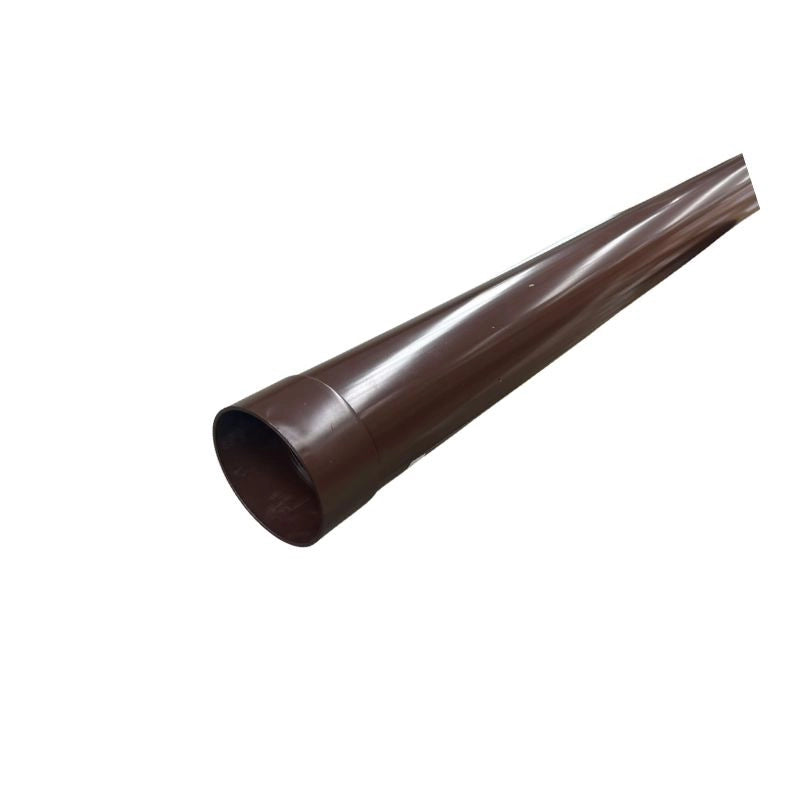 Tubo Pluviale "PLUVIA" in polimglass marrone con Manicotto : Diametro - 100, Metri Lineari - 2 metri