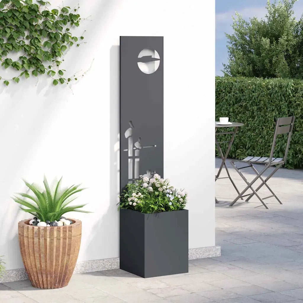 Schermo per privacy in giardino Traforo Antracite 32 x 150 cm 876401