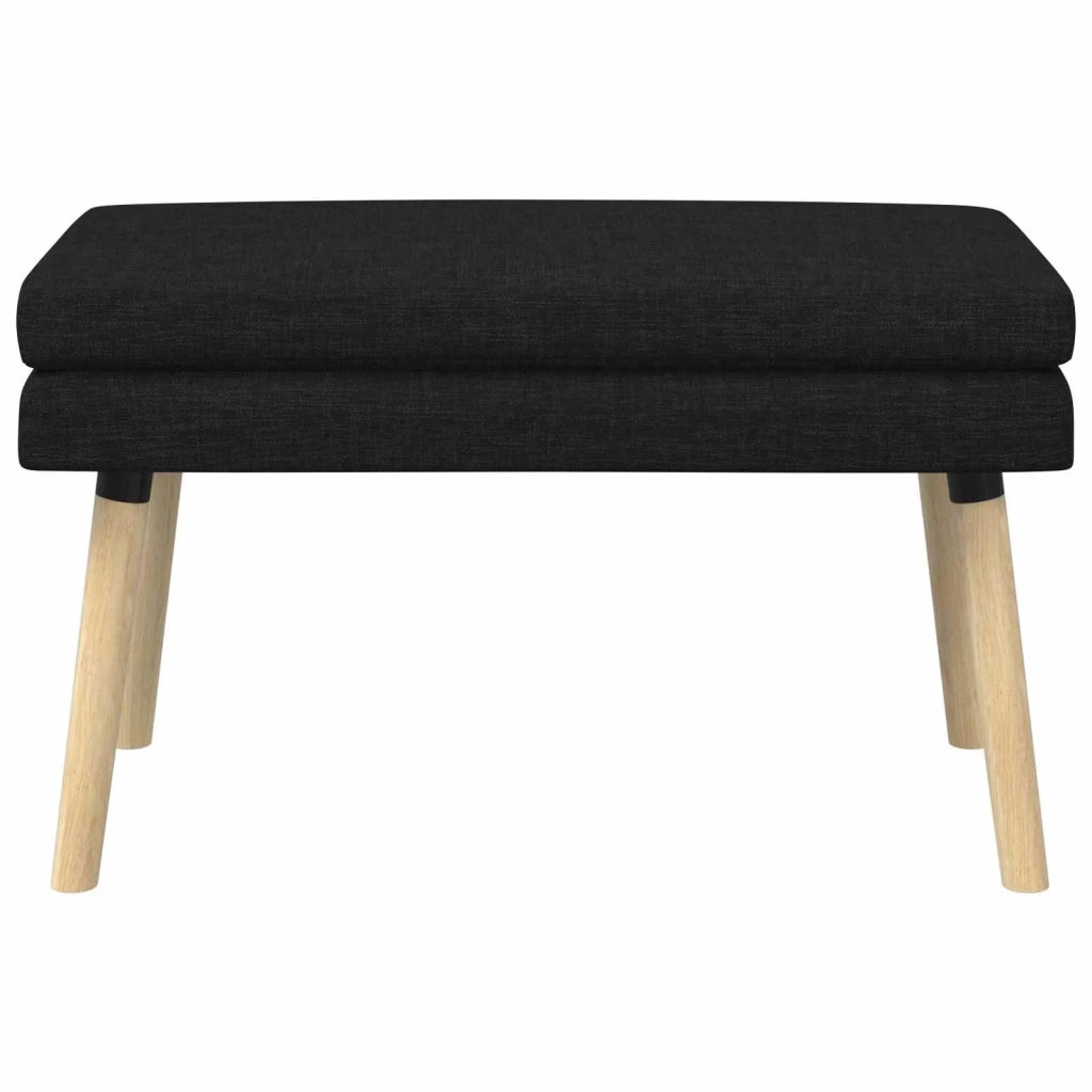Panchina a doppio strato Nero 80 x 40 x 47 cm Tessuto 42038433