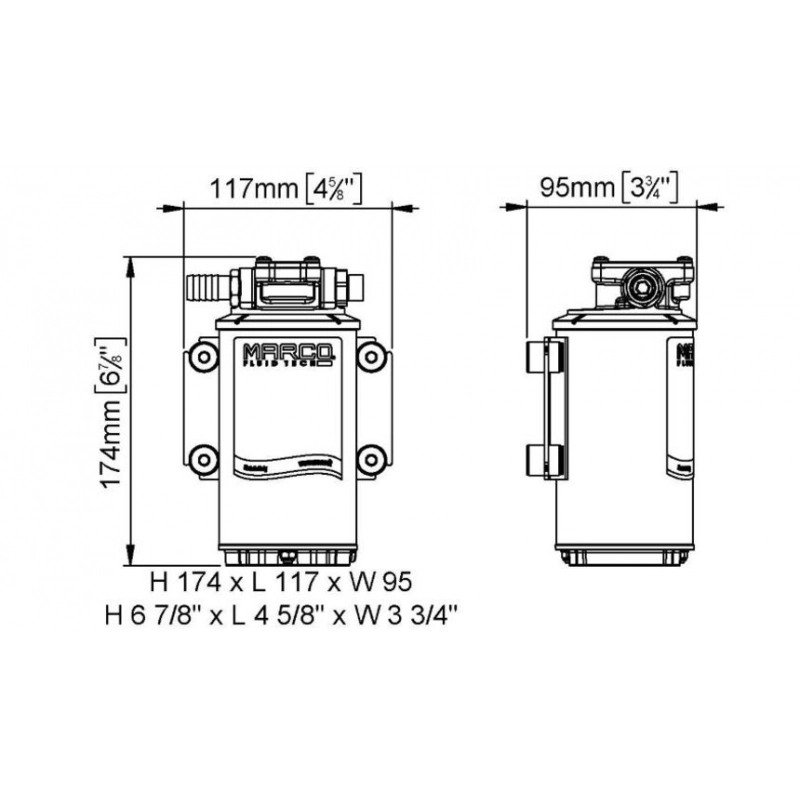 POMPA UP9/OIL 12 V. PUMP 24V