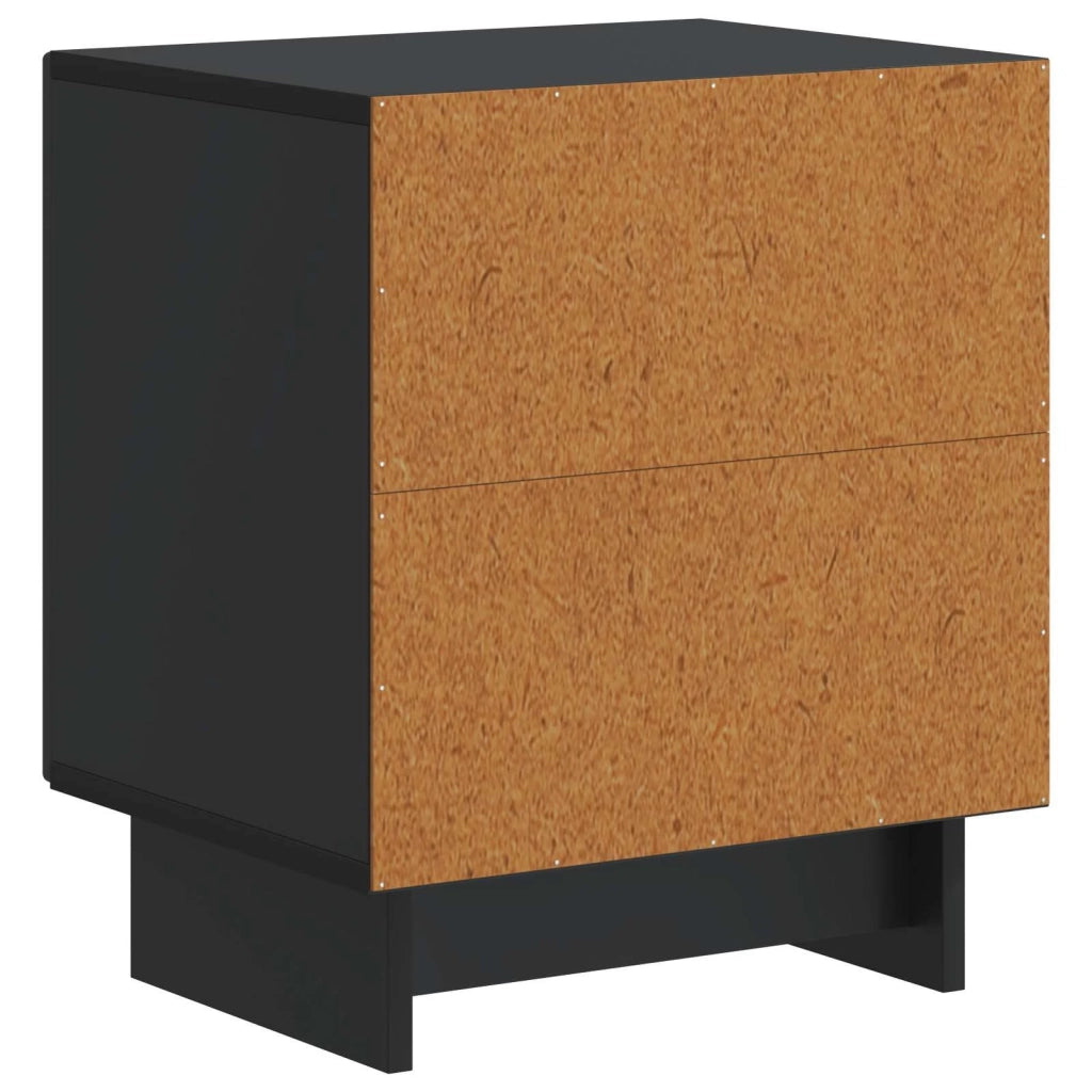 Armadio da Notte Nero 43 x 34,5 x 50 cm Legno ingegnerizzato 893877