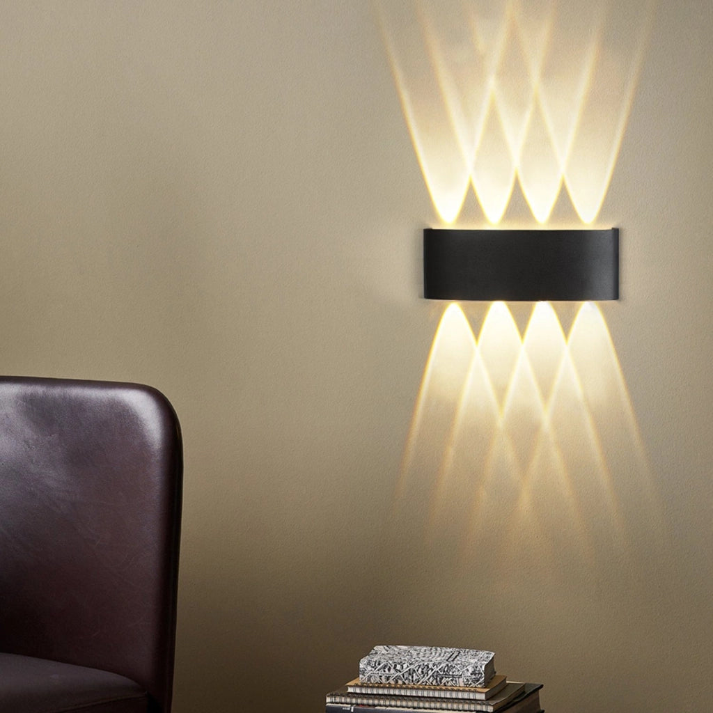 ZMH Moderna lampada da parete LED per esterni con luce su e giù lampada da parete per esterni camera da letto corridoio
