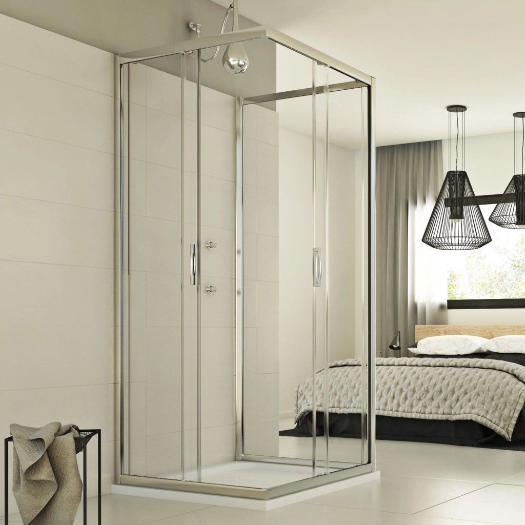 Box Doccia 3 lati 70x70x70 CM H198 trasparente mod. Evolution Trio