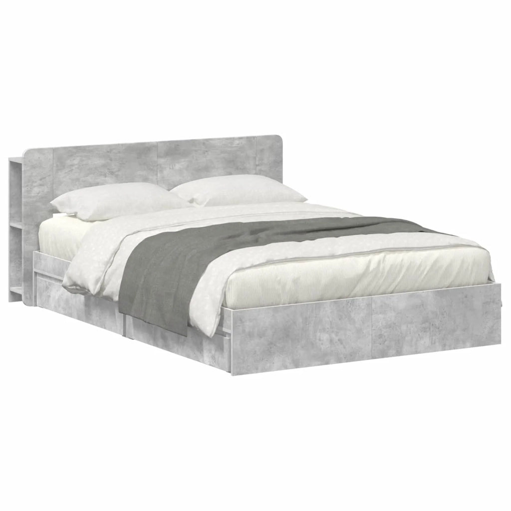 Telaio del letto con storage Grigio Cemento 150 x 200 cm 3433588