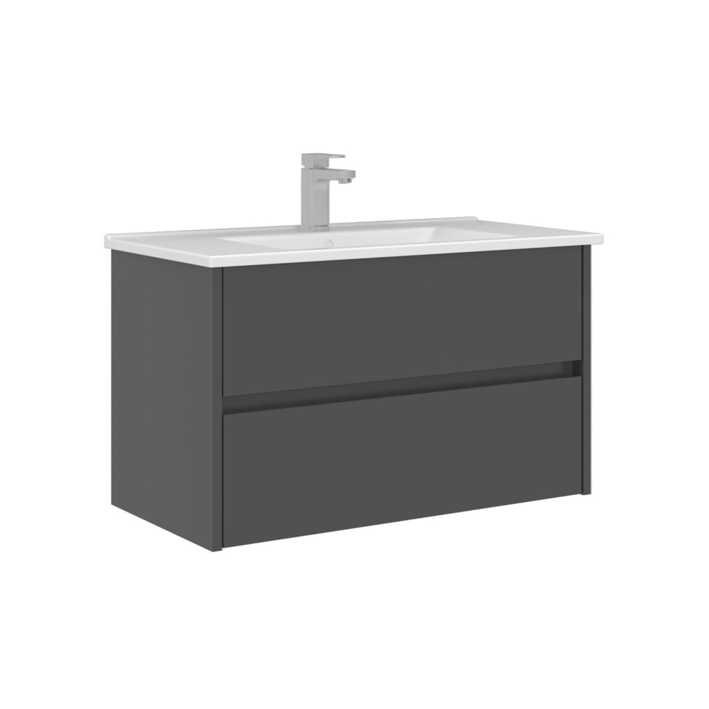 Mobile lavabo "Arno 85" - 85 x 45 x 52 cm - Antracite