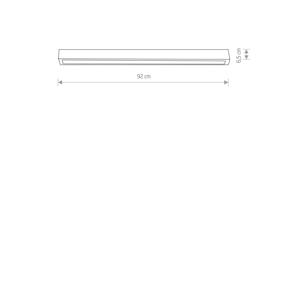 Plafoniera LED Nowodvorski Straight 7558 bianca 92cm