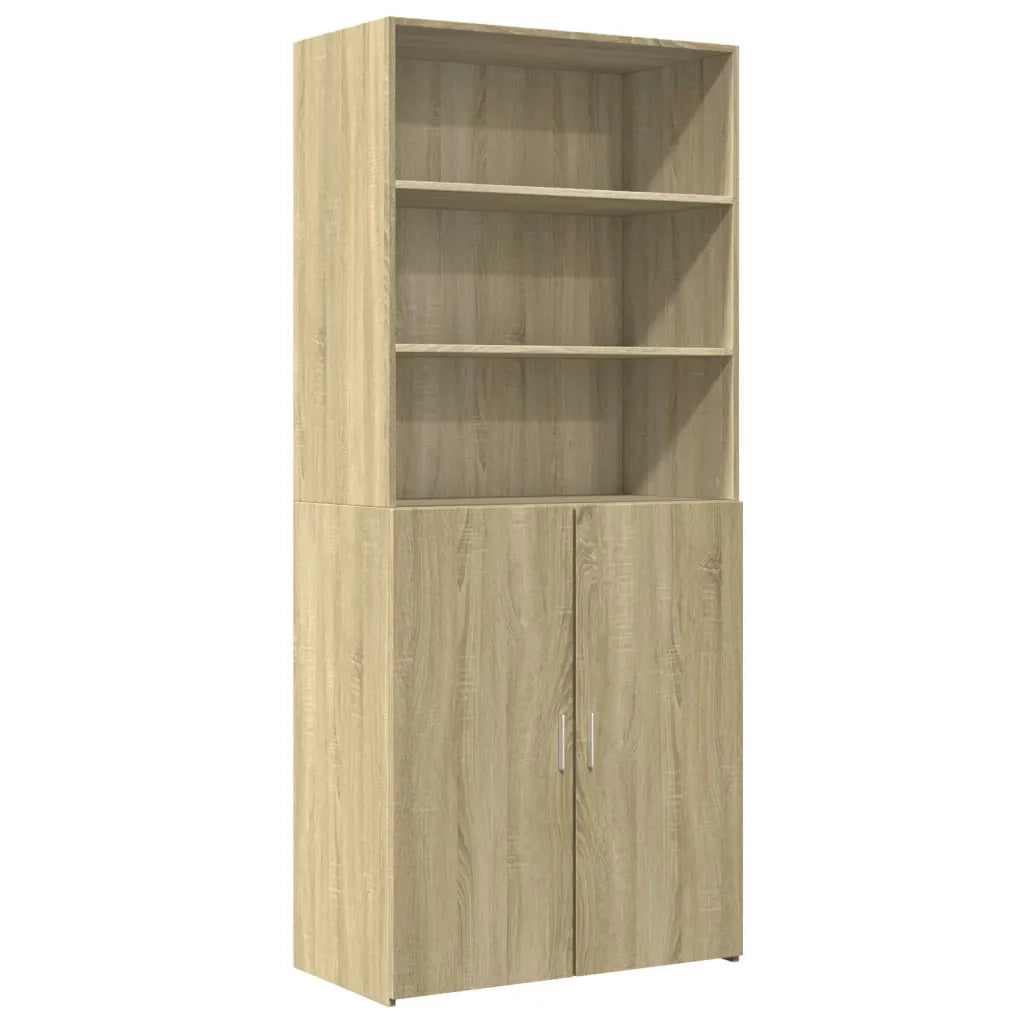 Credenza | Madia | Buffet da pranzo | Armadio da pranzo Rovere Sonoma 80x42,5x185 cm in Legno Multistrato