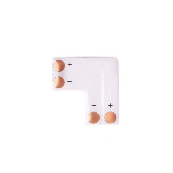 Connettore angolare L per strisce LED Mono 8mm IP20