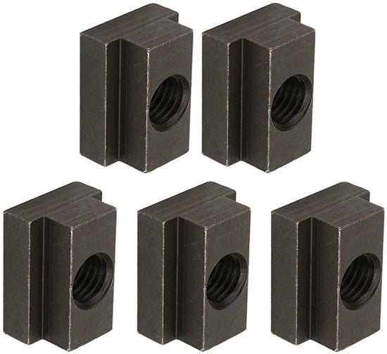 Tasselli T-slot in Ossido Nero, 5 pezzi, per tavoli di macchina, rinforzati, facile da utilizzare, alta qualità