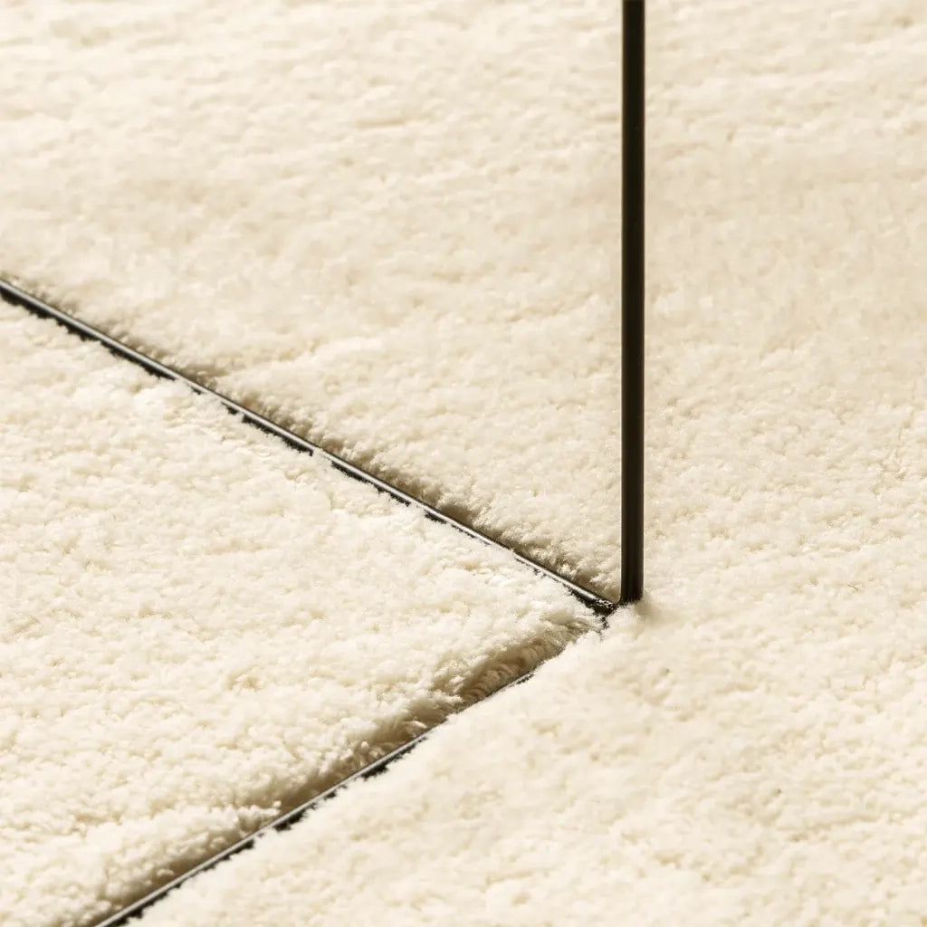 Tappeto del soggiorno | Tappeto a Pelo Corto HUARTE Morbido e Lavabile Crema 140x200 cm
