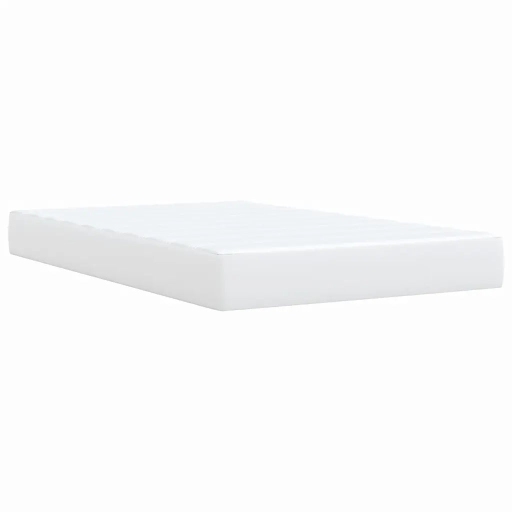 Giroletto a Molle con Materasso Bianco 120x200 cm in Similpelle 3288417
