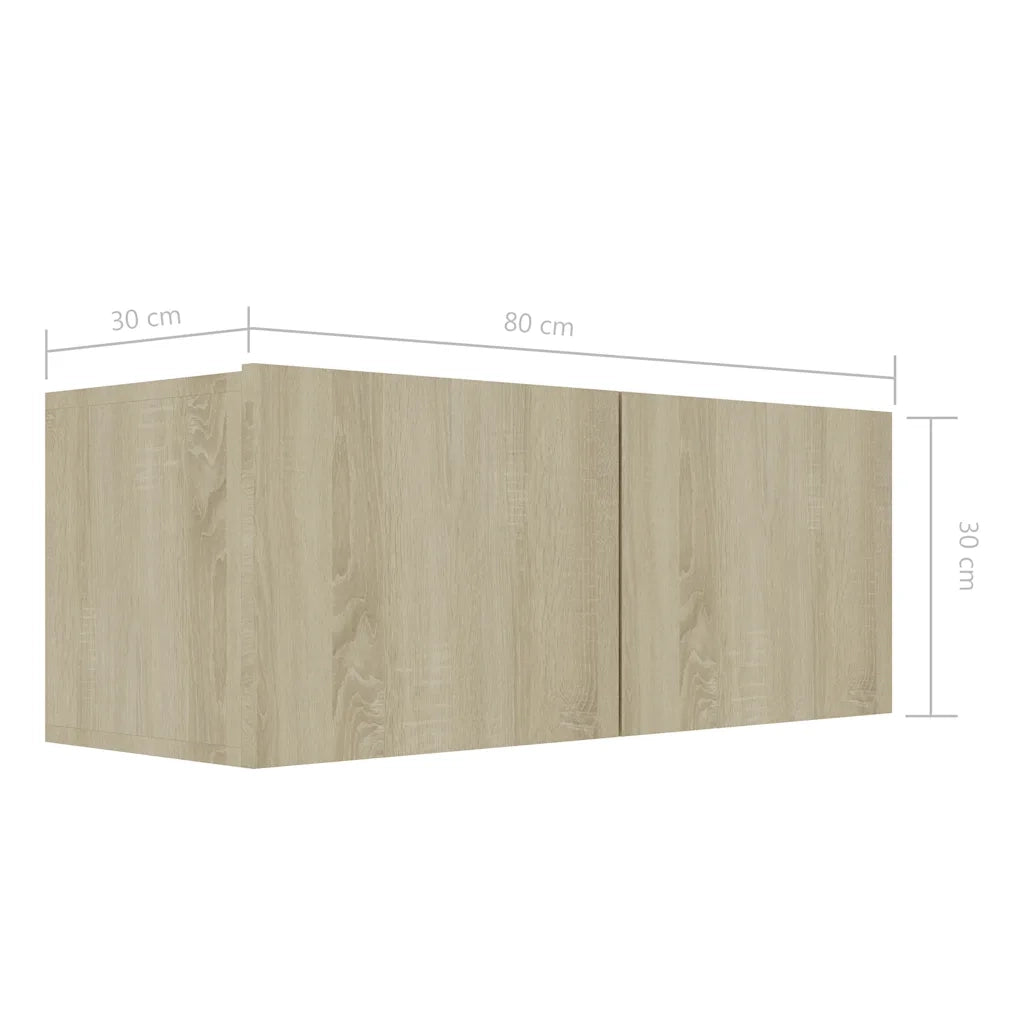 Set di Mobili TV 8 pz | Armadietto TV | Mobile Porta TV Rovere Sonoma in Legno Multistrato