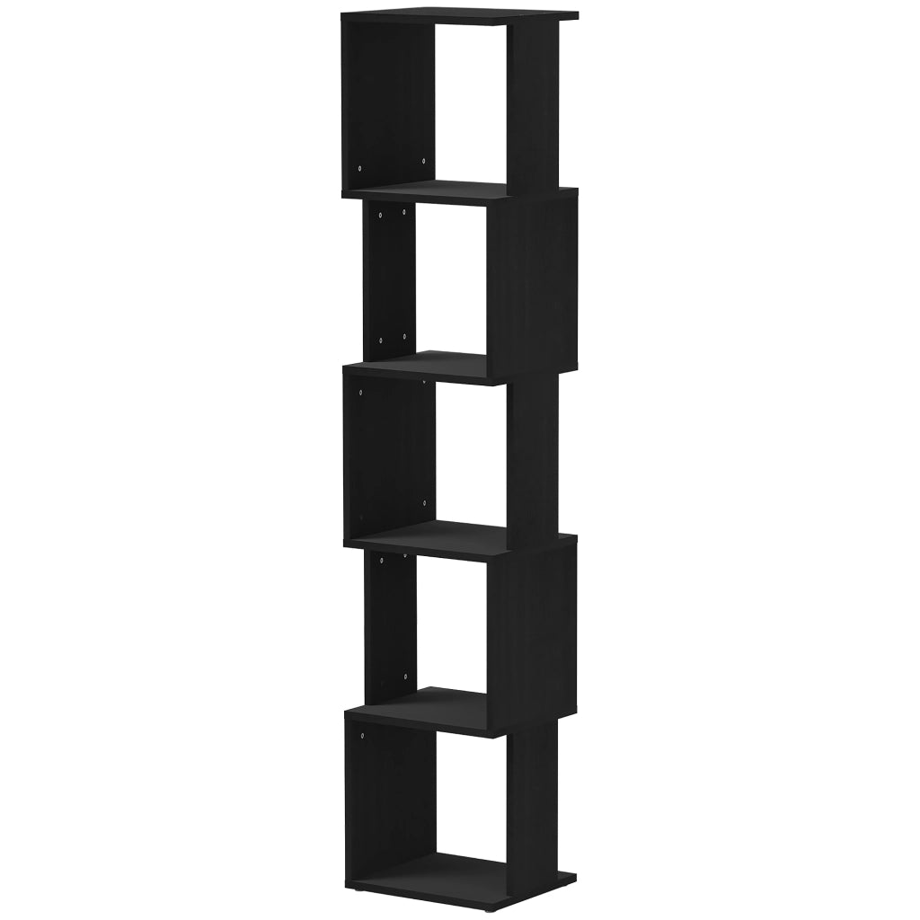 Libreria a 5 Ripiani Moderna ¨C Zephmum ¨C Nero