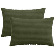 Federa 2 pcs HEERLEN Verde 30 x 50 cm corduroy 907769