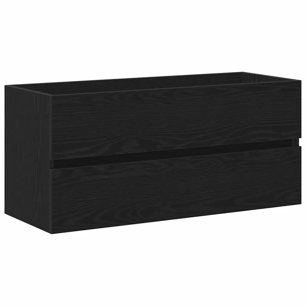 Mobile Lavabo-Armadietto da bagno Rovere nero 100 x 39 x 62 cm Legno multistrato 822510