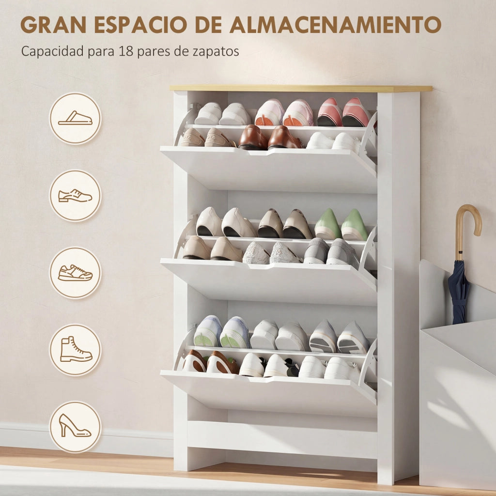 Armadio Zapatero ¨C zephmum ¨C 72x26x112 cm Bianco