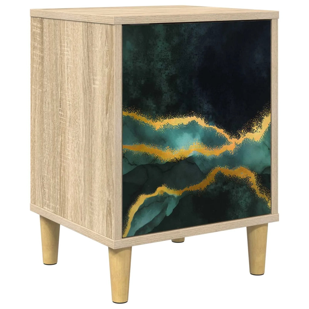 Armadio da Notte WIJHE Rovere Sonoma 36 x 33 x 50 cm 8007199