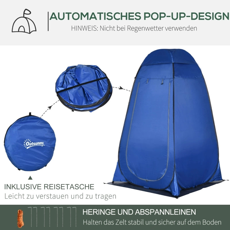 Tenda doccia a scomparsa, tenda toilette, tenda spogliatoio da campeggio con borsa per il trasporto, toilette mobile da esterno, spogliatoio, tenda