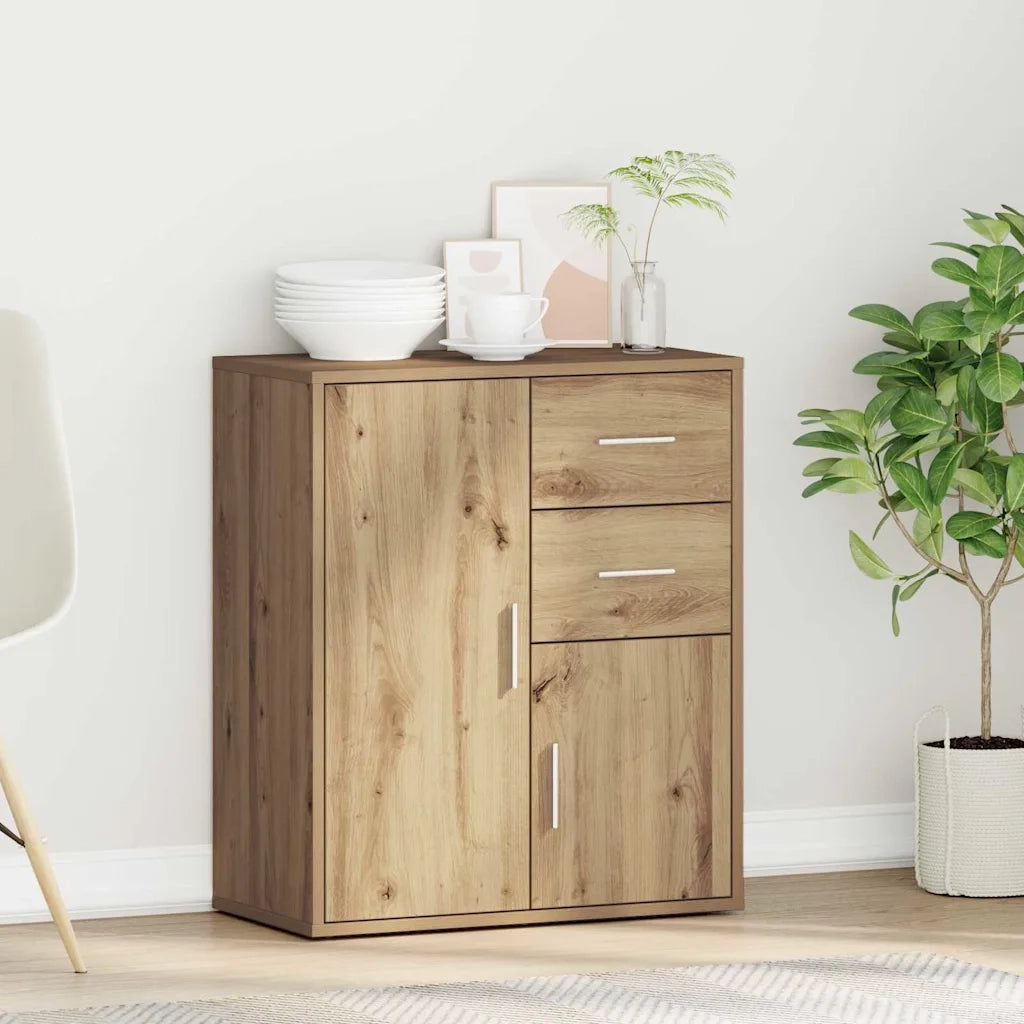 Credenza | Madia | Buffet da pranzo | Armadio da pranzo Rovere artigianale 60 x 31 x 70 cm Legno multistrato
