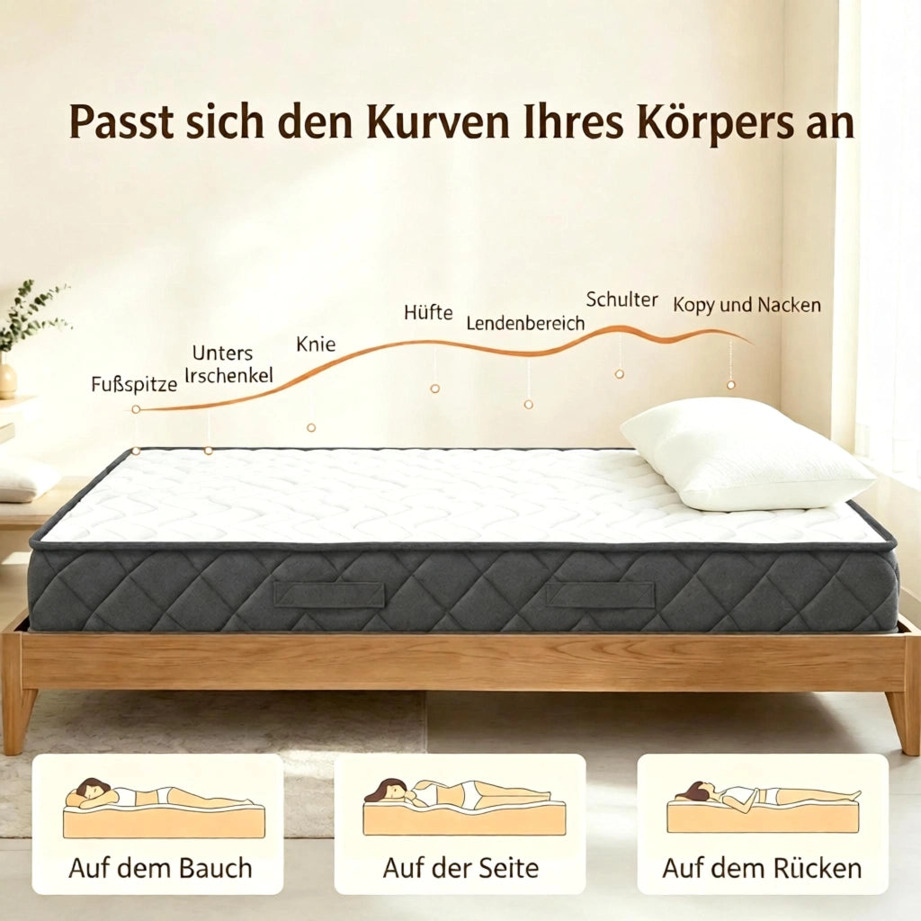 Materassi 90x190 cm, singoli, in memory foam (solo con 1 materasso)