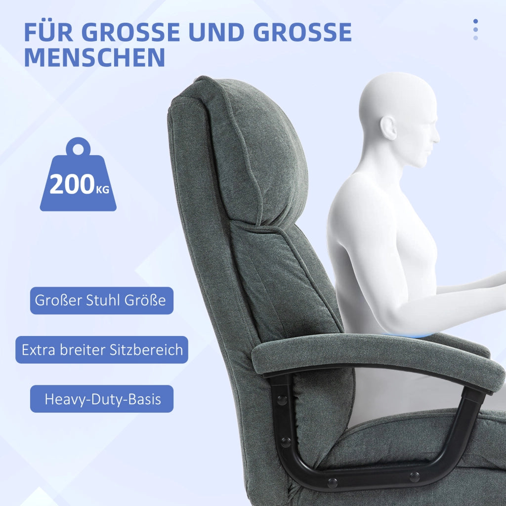 Sedia da ufficio alta ¨C zephmum ¨C grigio, 200 kg