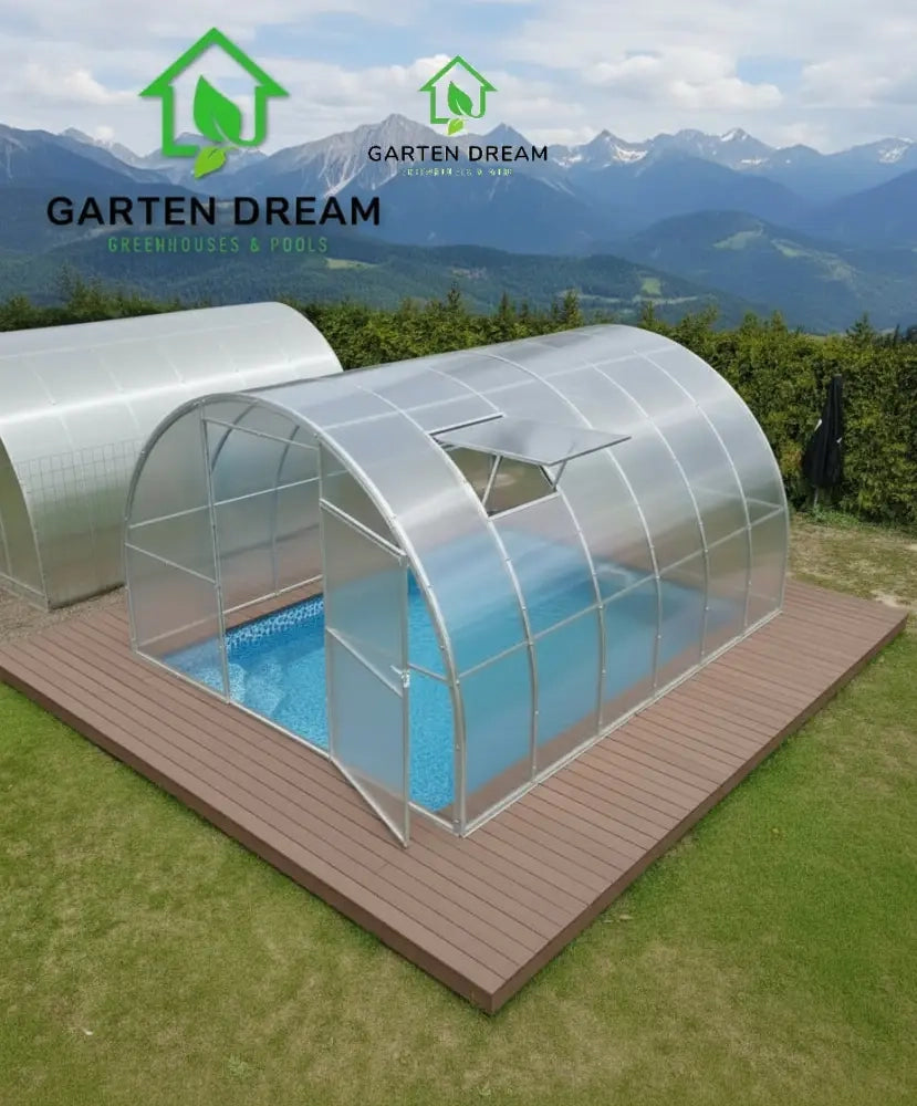 Copertura per Piscina Garten Dream MARINA 3x10 m con Policarbonato 6 mm