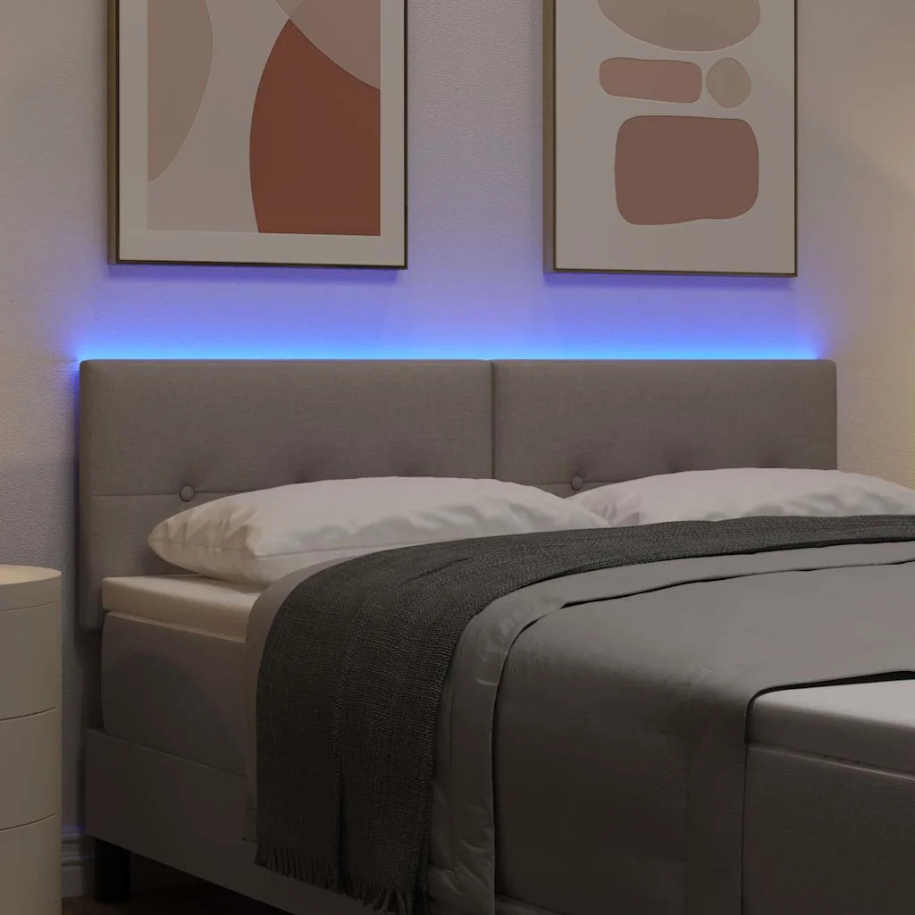 Testiera | Testata LED con strisce LED con Testiera | Testata Talpa 160 cm Tessuto