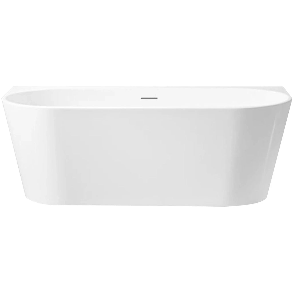 Vasca Bagno A Parete Capri 170cm Copritappo bianco