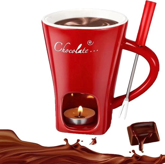 Set di Fonduta con Vassoi in Ceramica - Ideale per Dessertfondues